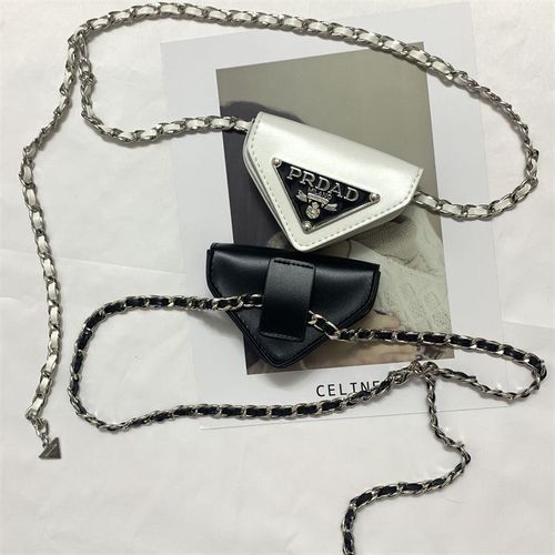 Small fragrant waist chain bag accessories women's chain belt bag decoration with skirt jeans suit mini leather small waist bag