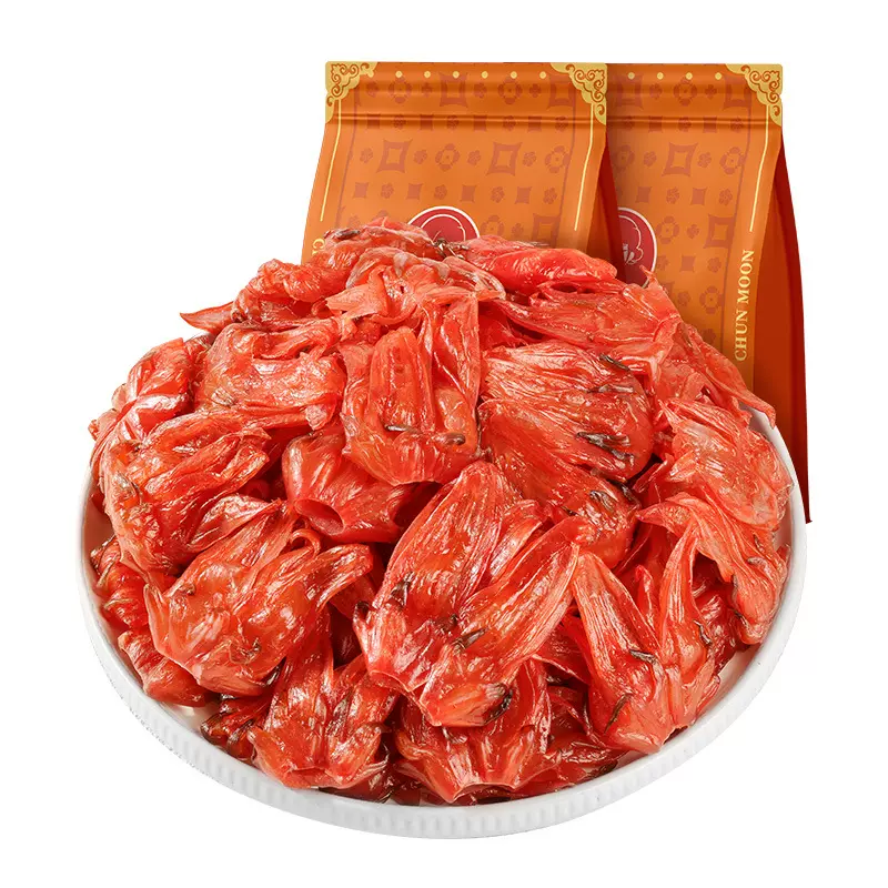 洛神花果脯罐装花脯蜜饯即食玫瑰茄干凉果酸甜休闲零食批发水果干