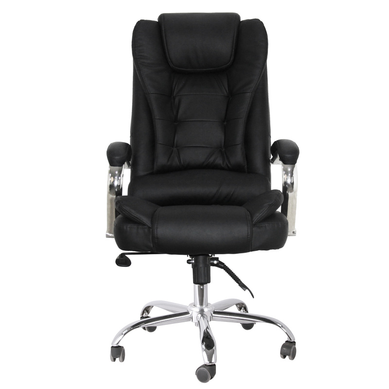 Supplier High Back Leather Boss Office Chair Task Manager Office Computer Carriage Brown Dark Gray