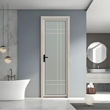 卫浴门卫生间门厕所门钛镁合金双钢化一整套轻奢风格铝合金门