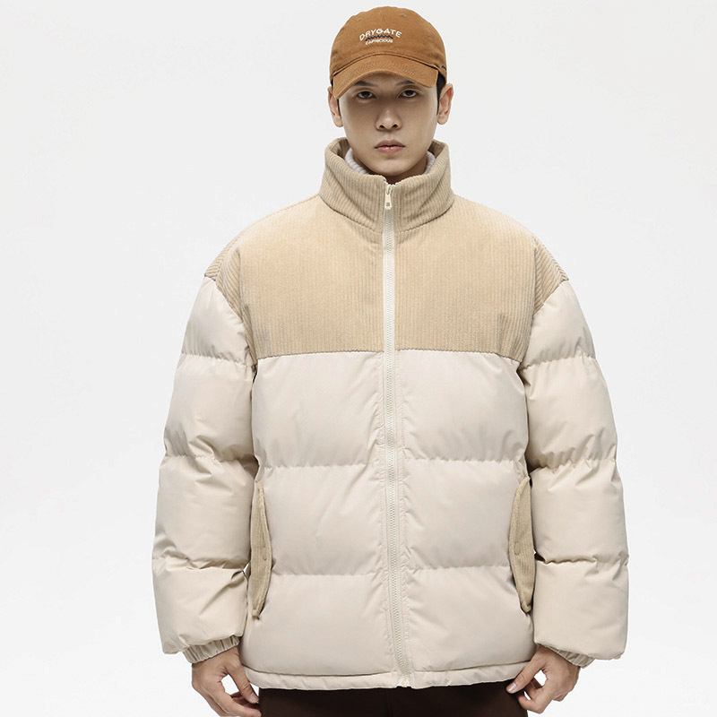 Herrenbekleidung Neue wattierte Jacke für Herren, Winter, Teenager, verdickte Baumwolljacke mit Kapuze_voghion.com