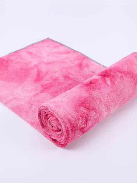 Silicone Straight-Line Tie-Dye Non-Slip Yoga Mat Sports Fitness Blanket, Foldable, Breathable, Soft, and Skin-Friendly
