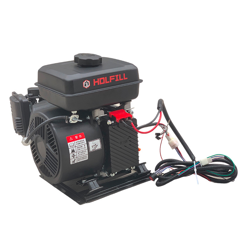 4-Kilowatt 72-Volt Gasoline Direct Current Generator Electric Vehicle Dual Frequency Inverter Range Extender Lithium Battery Tricycle Range Extender