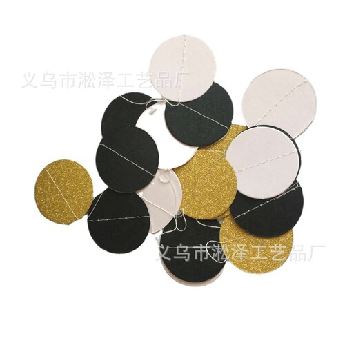 2 meters paper string glitter gold paper string pull flower hanging ornaments pull bar pull flower wedding party festival decoration arrangement