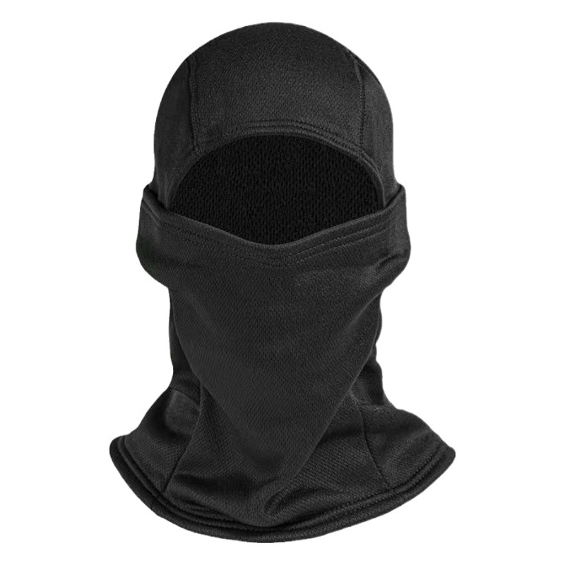 Invierno a prueba de frío cálido mascarilla completa capucha a prueba de viento con forro polar hombres y mujeres protección del cuello motocicleta viaje hombres deportes capucha