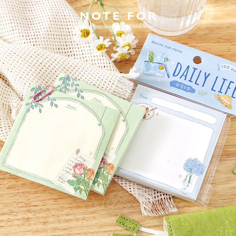 100 notas adhesivas: Mi lista de verificación de autocuración, decoración de diario estilo Fresh Salt, papel de collage para notas, cápsula de ensueño