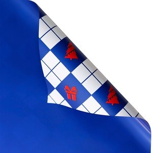 Material de ramo navideño de doble cara impresión en color bolsa kraft papel de flores caja de regalo papel de regalo de navidad