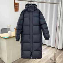 中戏长款男女式冬季情侣男女冬季羽绒服连帽加厚韩版青年校服外套