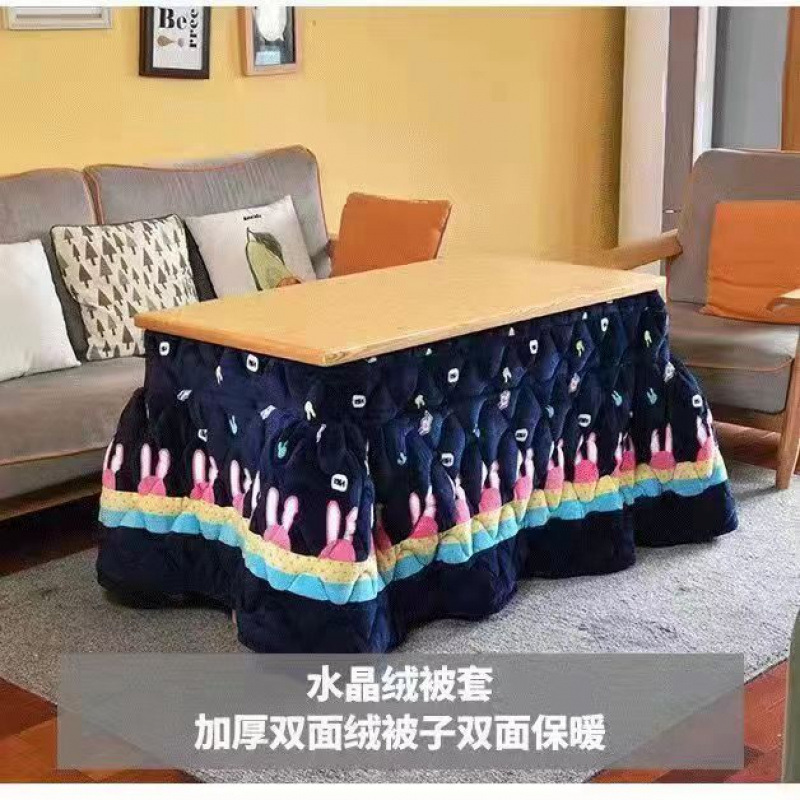 家用楠竹烤火桌双层折叠取暖桌正方形烤火架冬季多功能环保暖桌|undefined