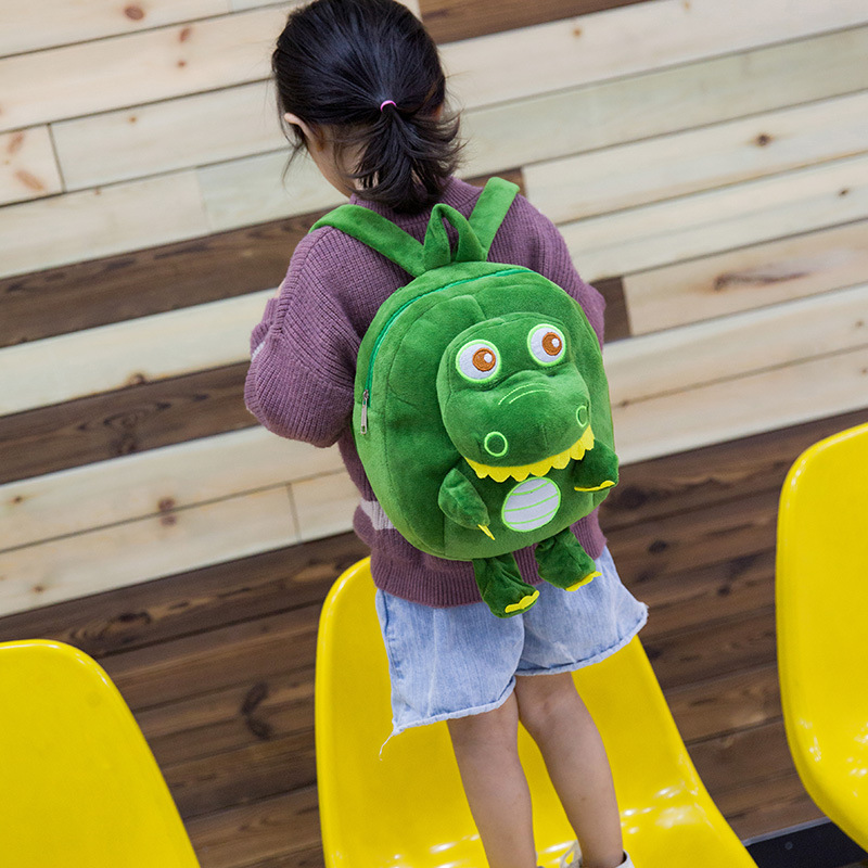 儿童幼儿园女书包小宝宝双肩包婴幼儿男孩毛绒小恐龙毛绒玩具背包