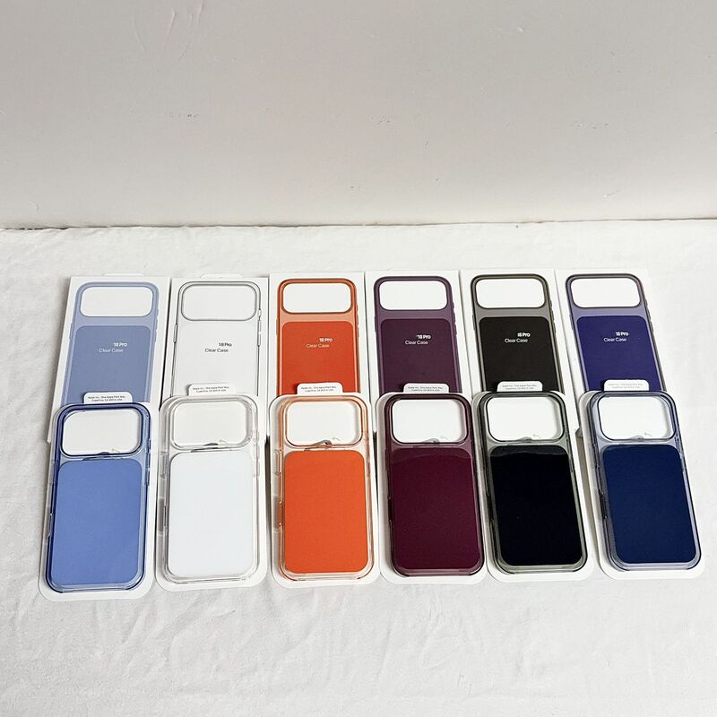 Suitable for Iphone18Promax Three-Pack Transparent Back Panel Magnetic Phone Case Colorful 17 Non-Yellowing Protective Cover