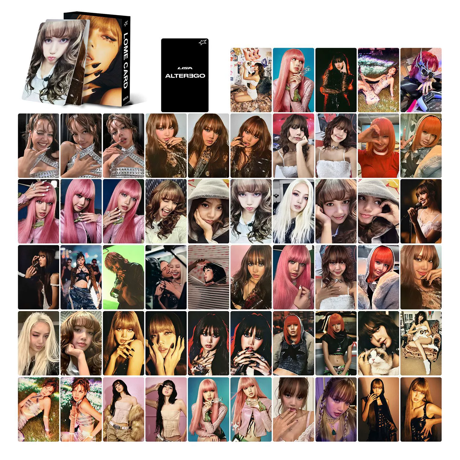 55 новый альбом Лиза Alter EGO LOMO CARD BLACKPINK