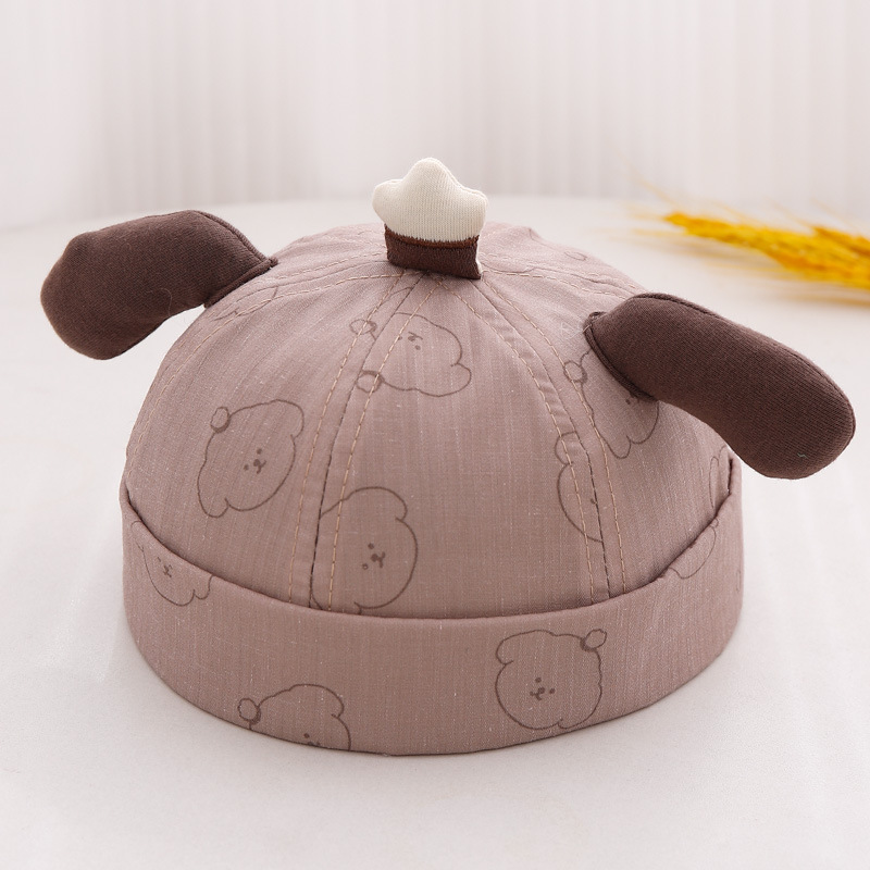 Sombrero para bebés primavera y otoño ajustable gorra de piel de melón para bebés extraña gorra gorra gor
