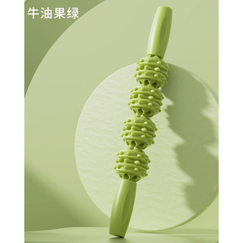 腿部按摩器滚轴瘦腿神器环形夹腿滚轮大小腿肌肉放松器滚腿狼牙棒|undefined