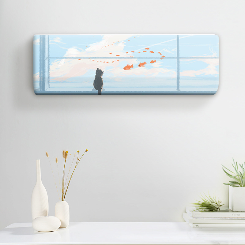 Cubierta del acondicionador de aire colgando cubierta de polvo universal 2022 Nuevo Hogar cubierta colgante cubierta de alta cubierta elástica cubierta de tela al por mayor