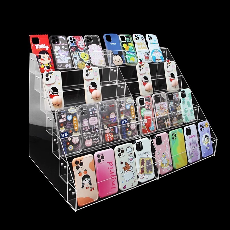 Acrylic Display Rack Desktop Storage Rack Mobile Phone Case CD Disc Mask Display Multi-Layer Ladder Display Cabinet Storage Rack Acrylic Display Rack Desktop Storage Rack Mobile Phone Case CD Disc Mask Display Multi-Layer Ladder Display Cabinet Storage Rack