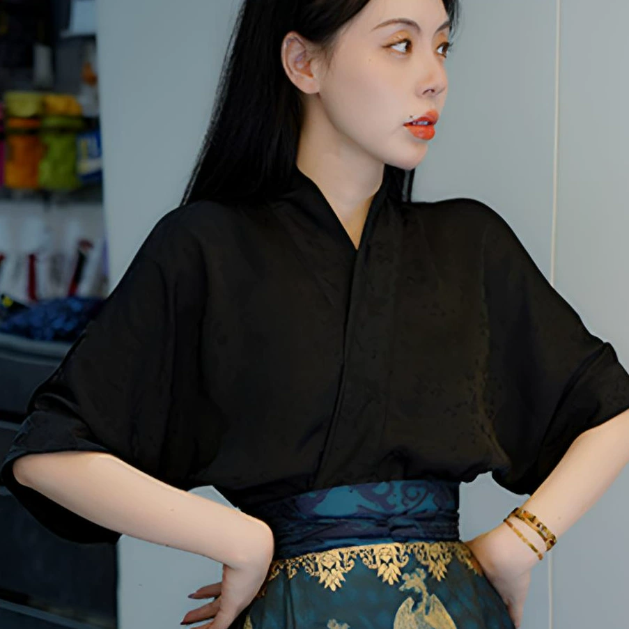 Qingming Shanghe Titu ---- Hanfu Guофэн самолет рукава летняя новая модель