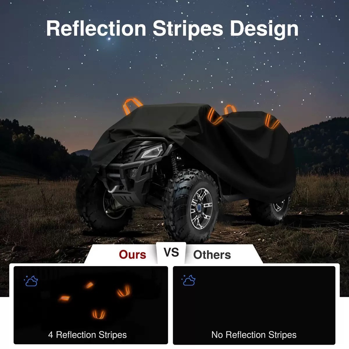 Cross-Border Popular Outdoor Sun Protection Cover Atv Cover, Beach Vehicle Cover, All-Terrain Vehicle Cover