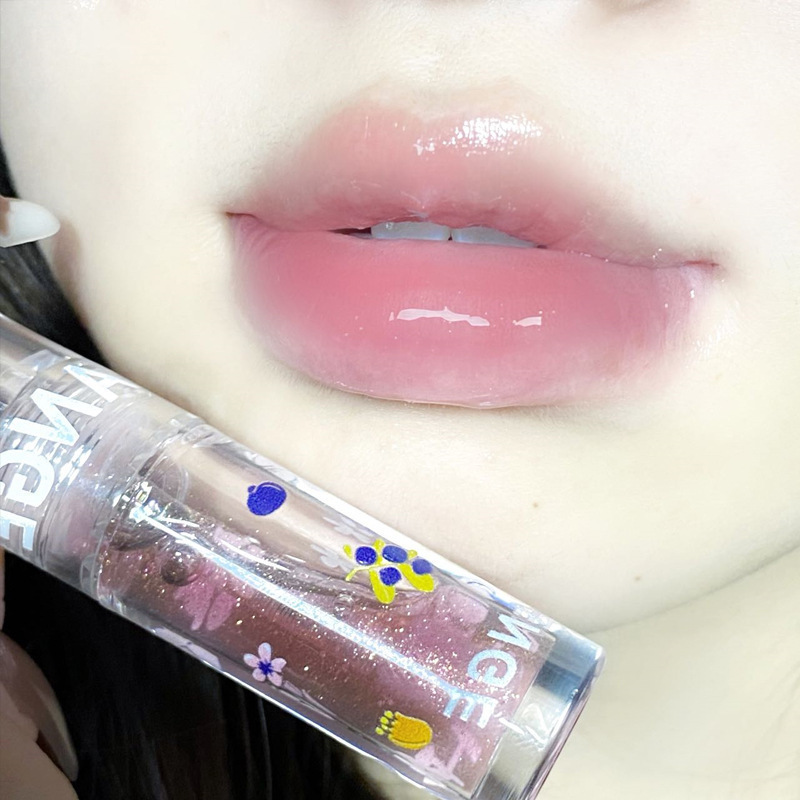HERORANGE~啵啵保湿唇蜜透明唇油水光镜面玻璃唇釉护唇膏唇油平价|undefined