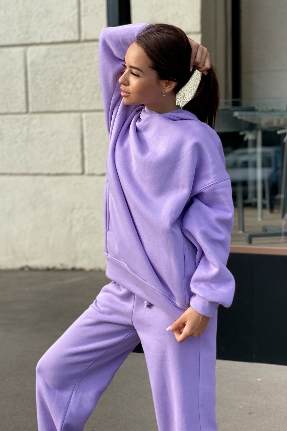 Women's Gender Casual, Simple Style Style Women's Casual Simple Style Solid Color Spandex Pants Sets