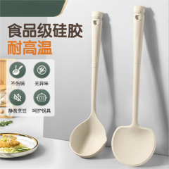 新しい超長食品グレードのシリコンスパチュラ、高温耐性シリコンスパチュラ、家庭用ノンスティック調理スパチュラ、キノコスパチュラ