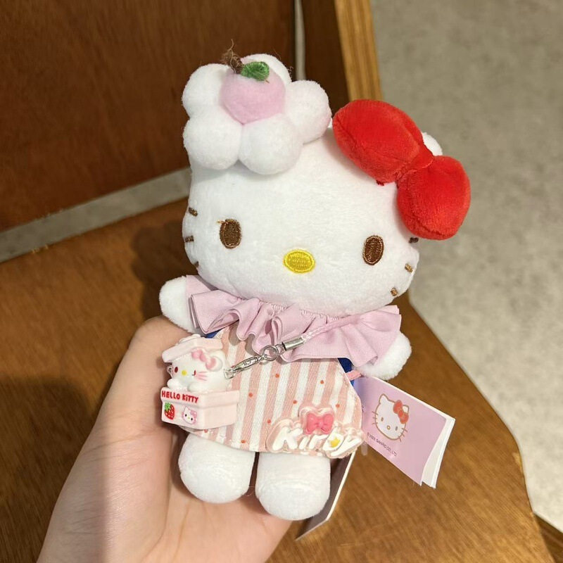 正版HelloKitty毛绒钥匙扣多姿多彩可爱百变穿搭猫猫玩偶包包挂件|undefined