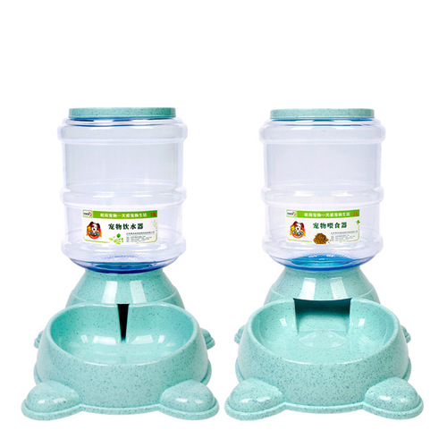 Pet bowl, dog feeder, drinker, automatic food bowl, large capacity cat bowl, non-stuck dog bowl, cat and dog food bowl