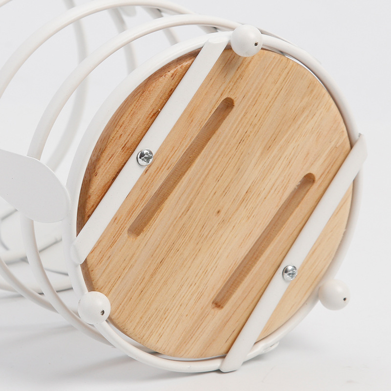 Suministro directo de fábrica palillos redondos titular de roble Fondo drenaje palillos cocina vajilla escritorio rack de almacenamiento