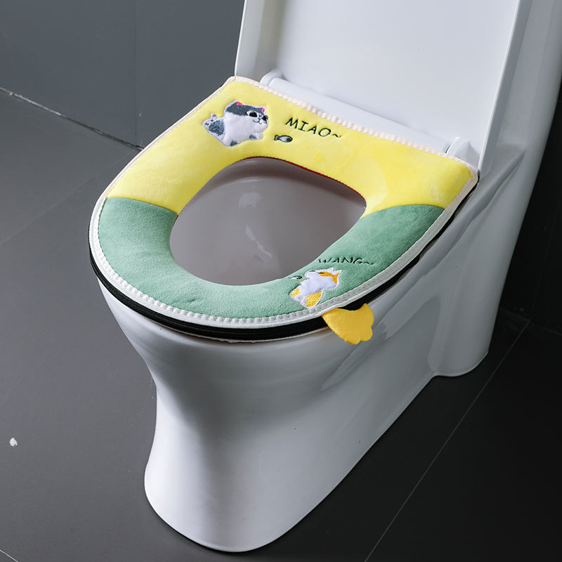 Cojín del asiento del inodoro del hogar Four Seasons Universal cubierta del inodoro gran invierno engrosada cojín del asiento del inodoro cojín