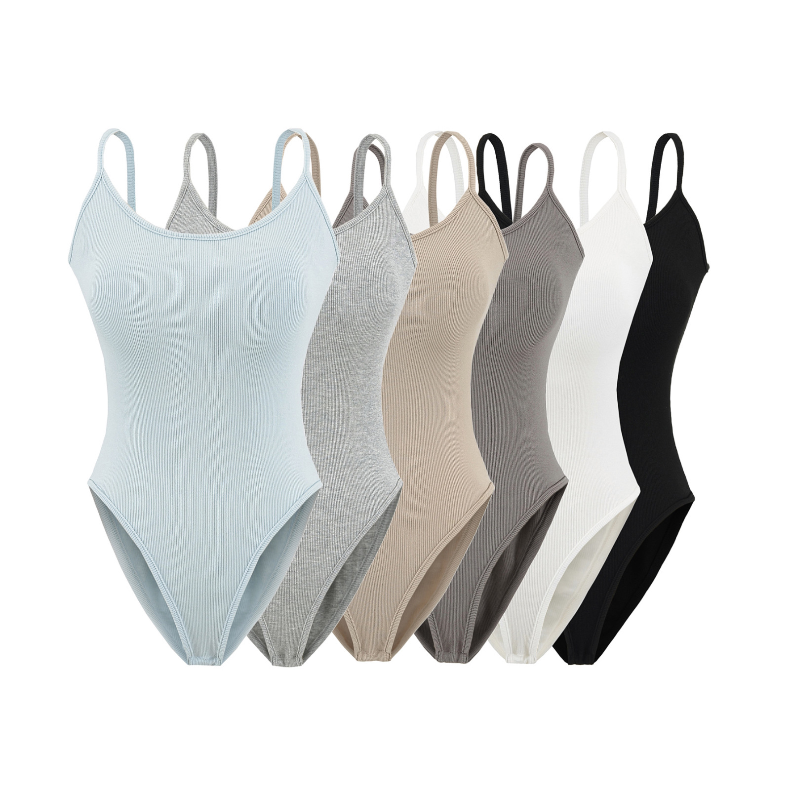 European and American Ins Sexy Cut Out Backless Jumpsuit with Breast Pad Camisole Women's Summer Sexy Tight-Fitting Top