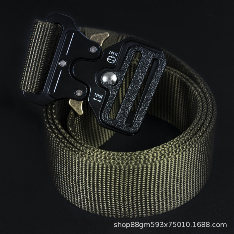 3.8 Cinturón táctico de cobra ancho de nylon imitado cinturón funcional militar de hombre cinturón multifuncional de combate al aire libre cinturón