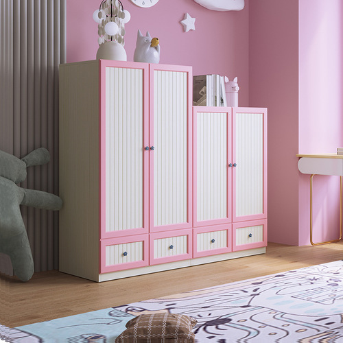 PK7J All-Aluminum Furniture Baby Wardrobe, Aluminum Alloy Wardrobe, Children's Wardrobe, Storage Cabinet, Women's Metal Wardrobe for Kids' Bedroom