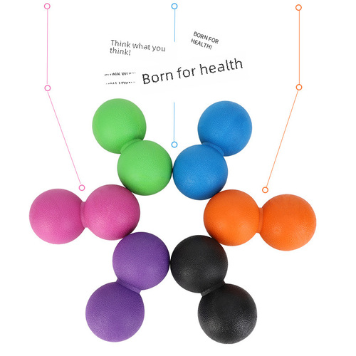 TPE injection molded fascia ball massage ball hockey ball peanut ball dual ball factory direct sale