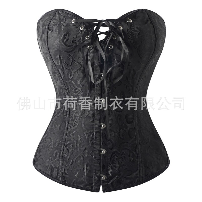 Plus-Size Court-Style Cross-Tie Strapless Waist-Cinching Tummy Control Slimming Bustier Shapewear with a Pure and Desirable Style