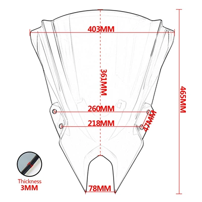Windshield Goggles — Motorcycle front windshield
