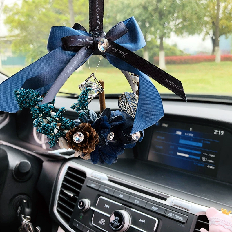 Автомобильная подвеска Южная Корея зеркало заднего вида креативная Автомобильная подвеска Высококачественная вечная гирлянда автомобиль подвесное украшение женский