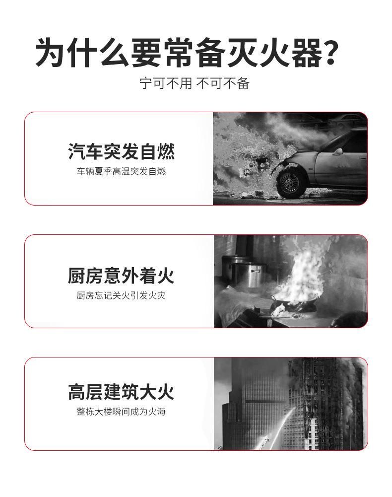 Car-Mounted Fire Extinguisher Water-Based Type Gift Emergency Supplies Mini 13B Car Fire Extinguisher 600ml Car Fire Extinguisher