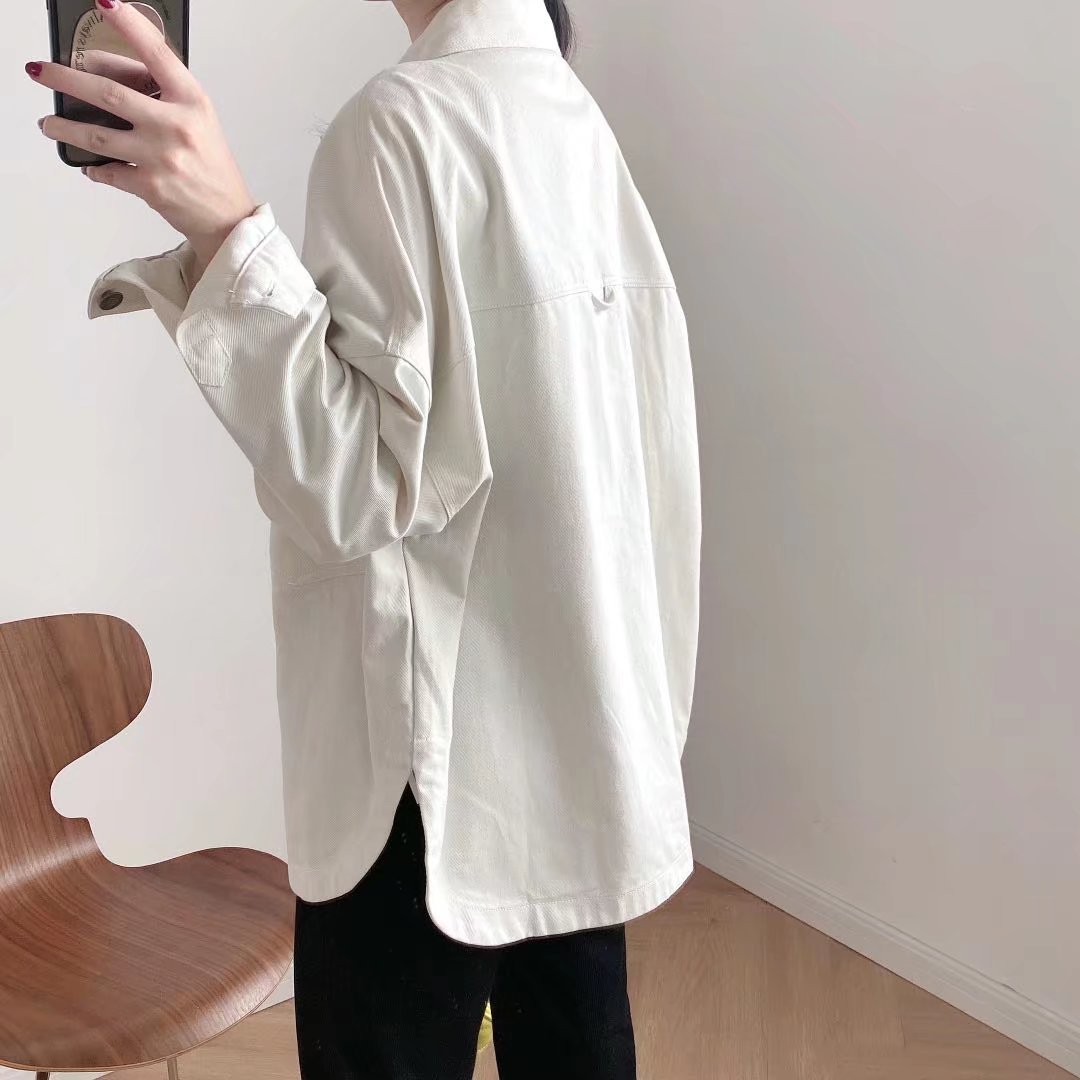 2024 Spring New Product: Women's Urban Leisure Water Washed Cowboy Jacket M2_voghion.com