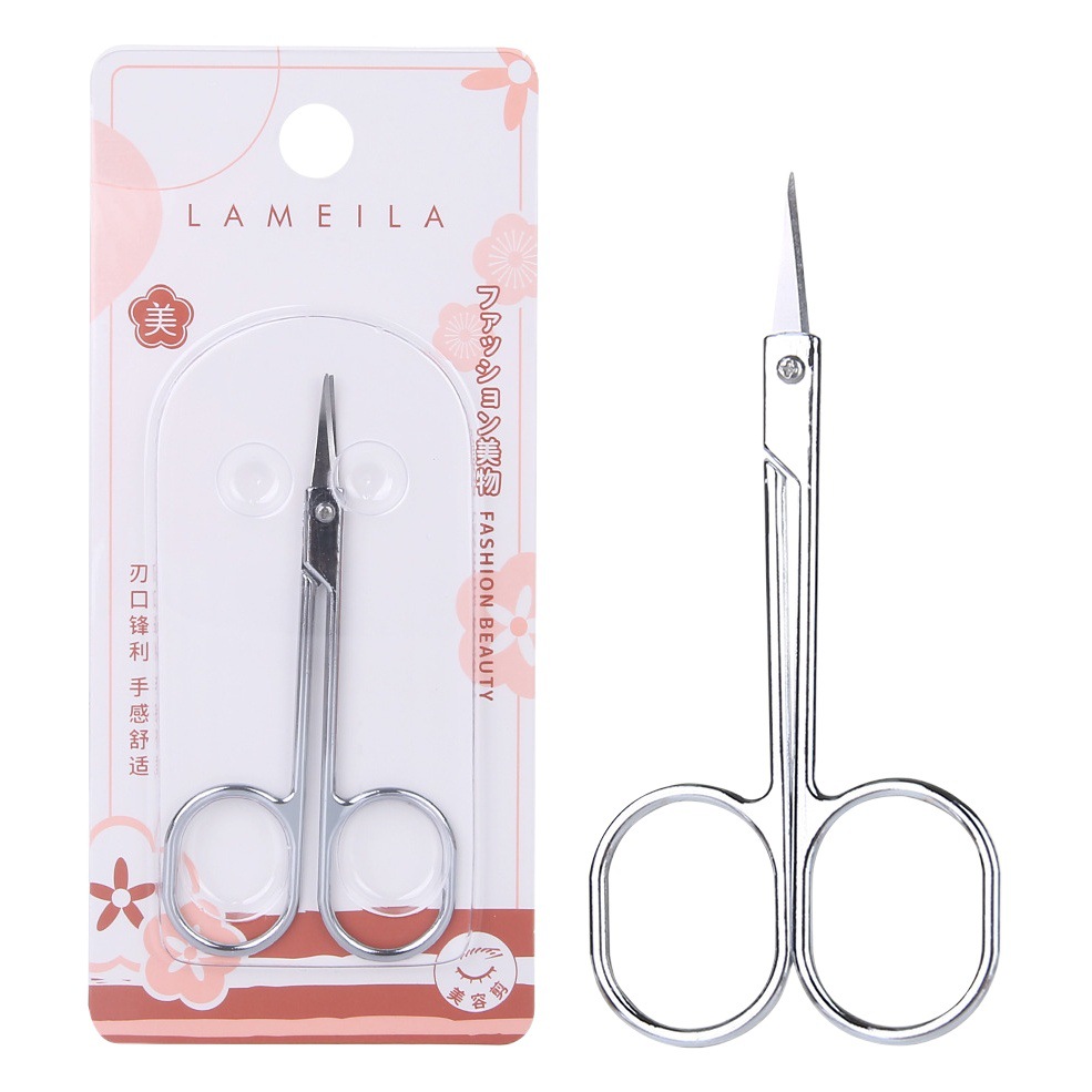 Ramila beauty eyebrow scissors stainless steel eyebrow scissors eyebrow scissors nose hair scissors beauty gadget A0410