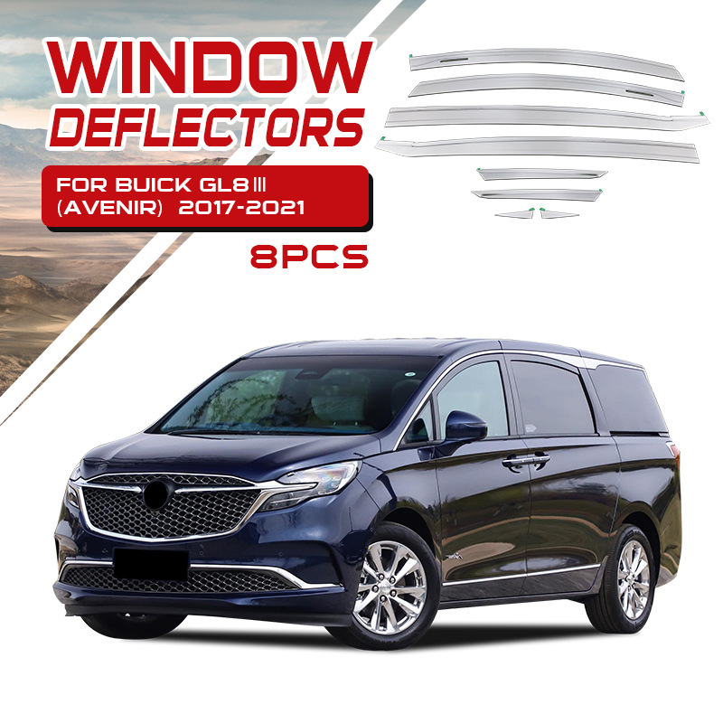 Tenxinrui es adecuado para Buick GL8 lluvia escudo aivia grasa cabeza pescado ventana lluvia ceja modificado platino lluvia escudo