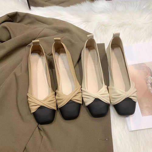 Women's Summer Slip-on Soft Sole Gentle Evening Flat Mary Jane Shoes 2024 Spring New Arrival Grandmother