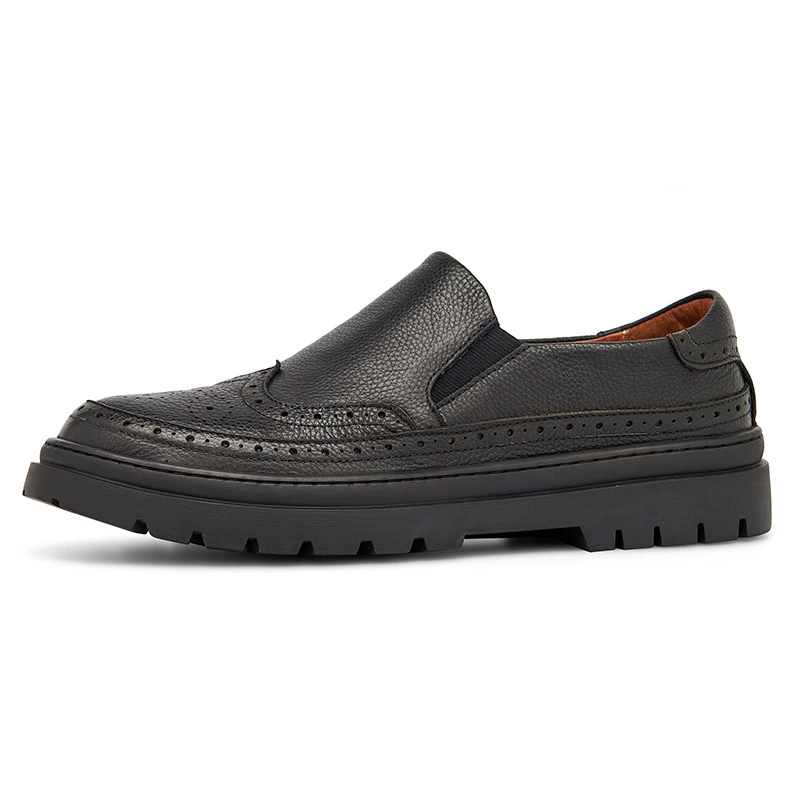 Black loafers English style, universal set