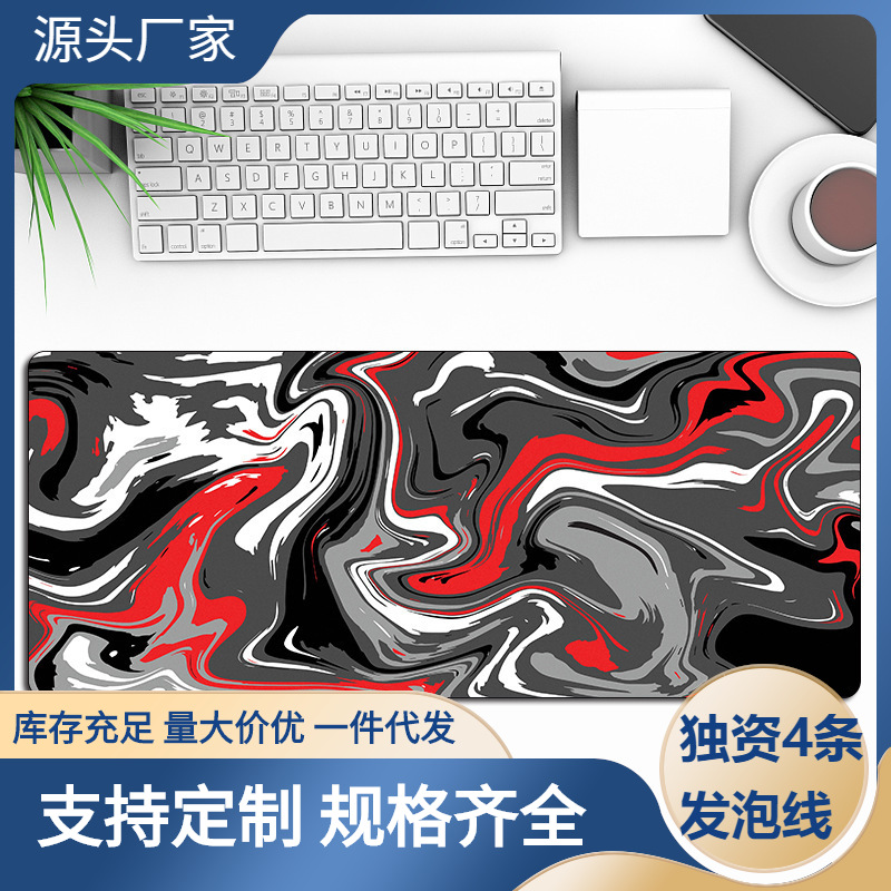 Alfombrilla de ratón de textura japonesa abstracta al por mayor regalo publicitario deportes electrónicos fabricante de alfombrillas de mesa grande alfombrilla de ratón mousepad