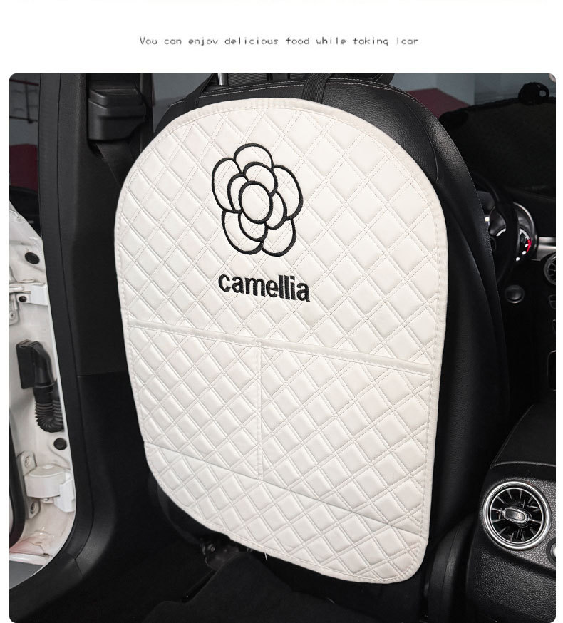 Camellia Car Anti-Kick Mat Universal Rear Seat Backrest Anti-Dirt Protective Mat Car Rear Seat Protection Mat Anti-Scratch Mat