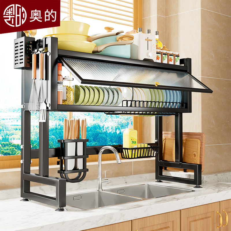 Sink Storage Rack Kitchen Household Cupboard Dishwasher Dish Rack Drain Rack Dishes Storage Rack Bowl Chopsticks Storage Box