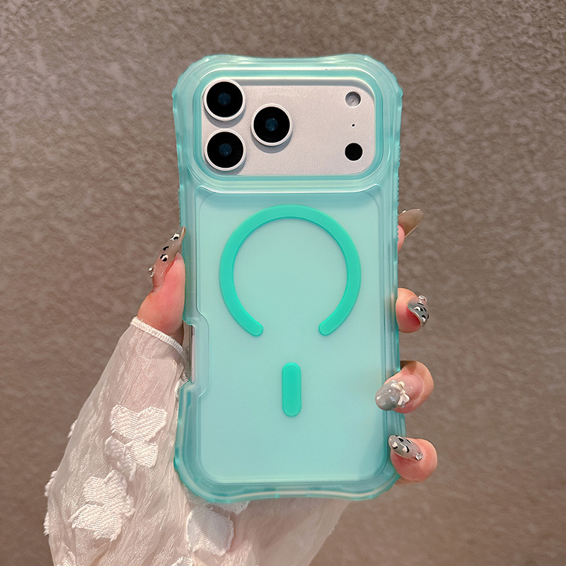 IP17PROMAXに適した新しい肌のような質感のケース、磁気ウエストベルト、3-in-1 N52強力磁石、ストラップ、落下防止、マルチカラー|undefined