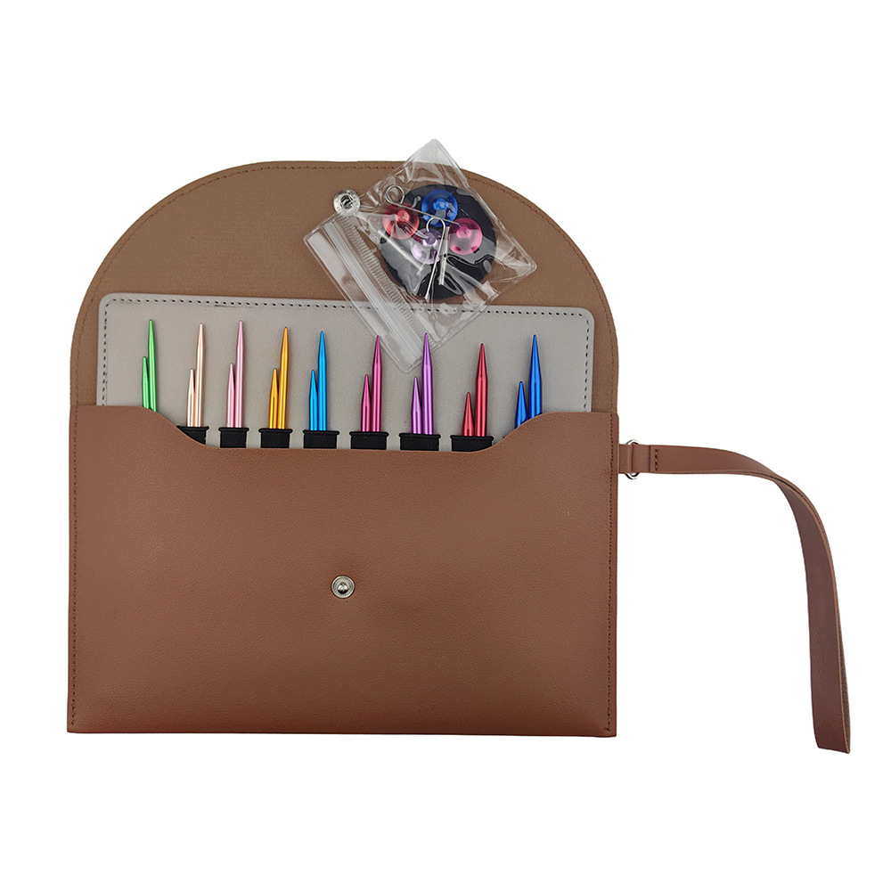 Herramientas de trenzado transfronterizas desmontables de manga collar aguja de anillo colorida aguja de anillo de cambio de cuerda 9 paquetes