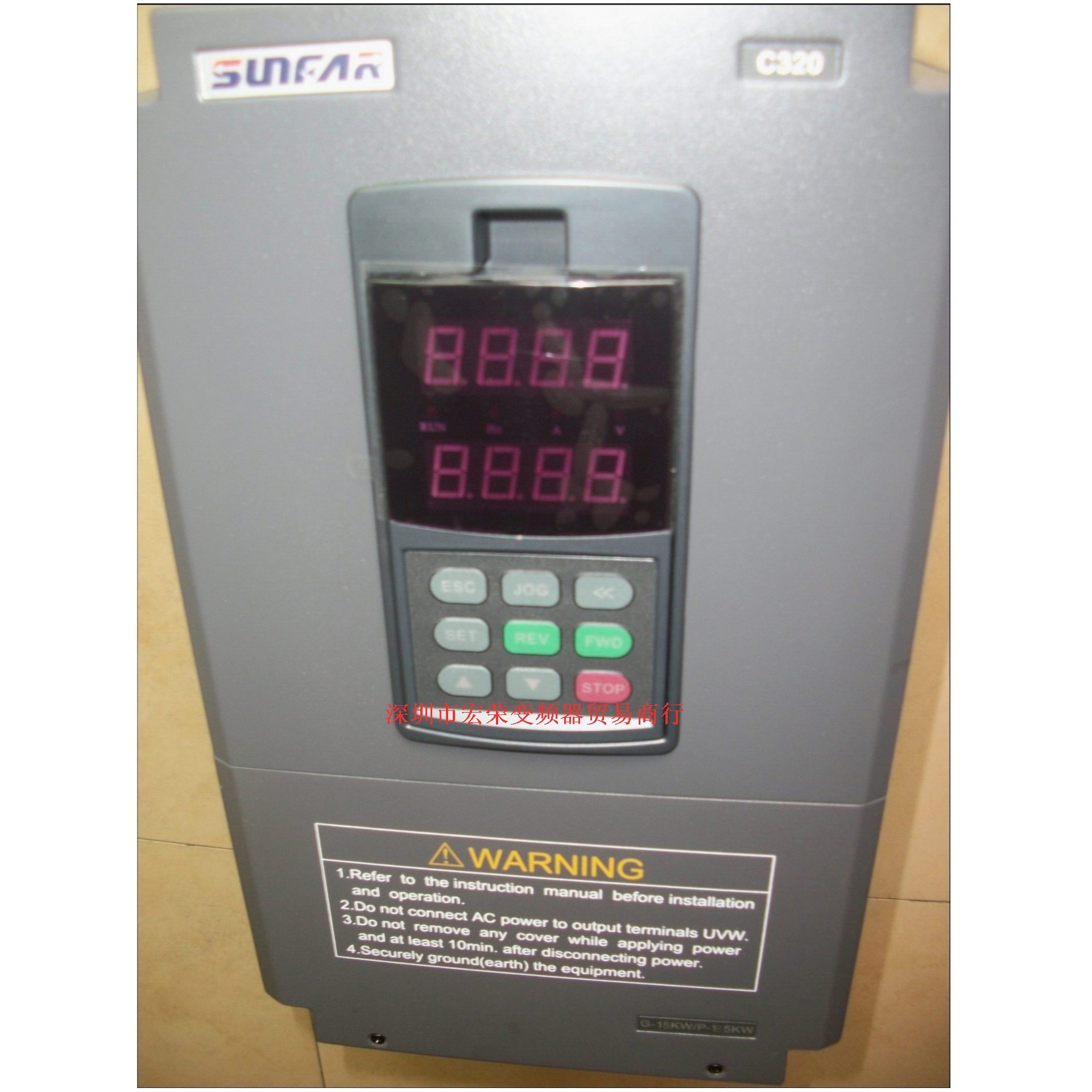 SUNFAR变频器C320-4T0150G/0185P G-15KWP-18.5KW