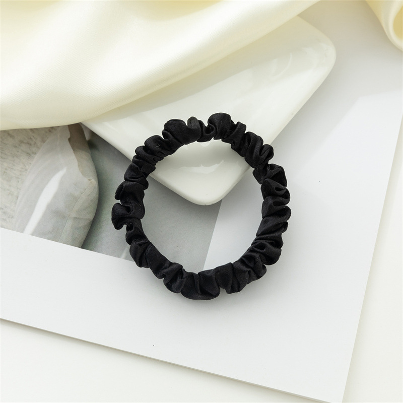 Nuevo anillo de cabello de seda Amazon color sólido universal anillo de cabello de seda coreana anillo de cabello de seda