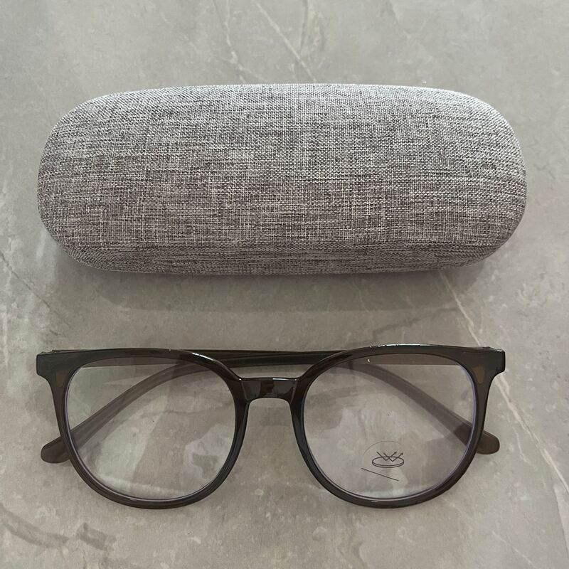 A25 Deep Tea Color Ultra-Light Large Frame Plain Prescription Glasses Frame Jie Qiansheng Non-Prescription High-Definition Anti-Blue Light Plain Glasses